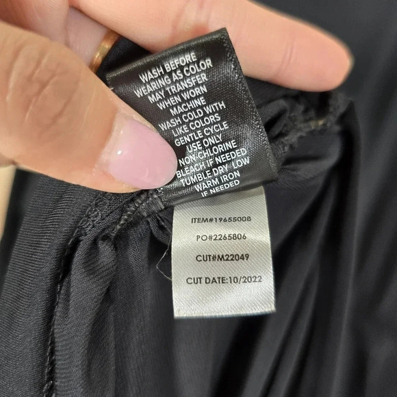 Torrid Mini Studio Knit Shirred Dress Black Size 3 3X Bodycon Jersey Long Sleeve - Picture 9 of 11